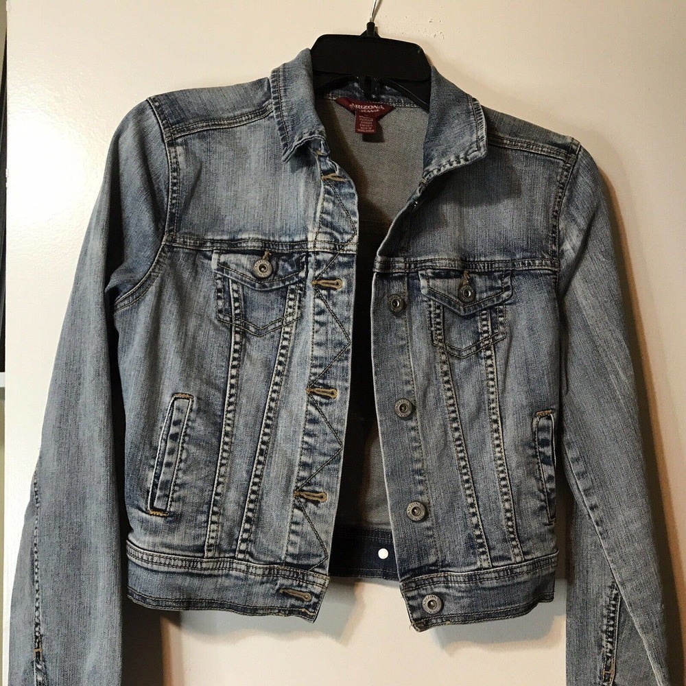 Arizona Jean Co Jean Jacket SzXXS Lgt Wash Denim Pre-Owned